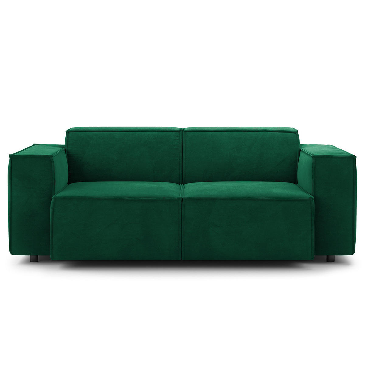 2-SITZER SOFA - Dunkelgrün, Textil (189/70/96cm) - home24