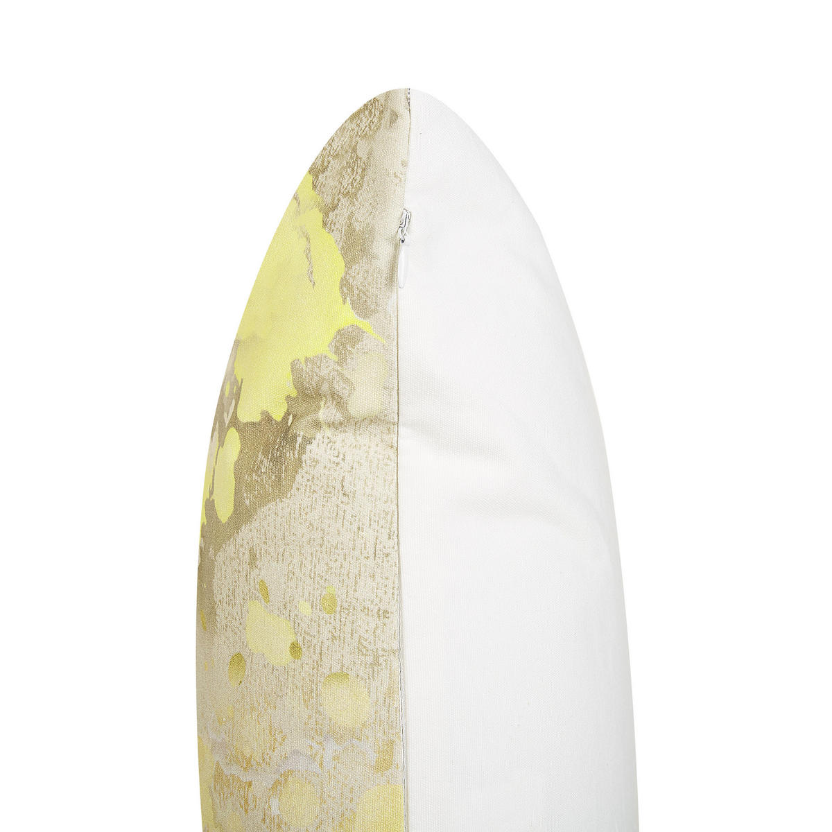 DEKOKISSEN 2er-Set Gelb 45/45 cm Pachira - Gelb, Naturmaterialen/Textil (45/45cm) - Beliani