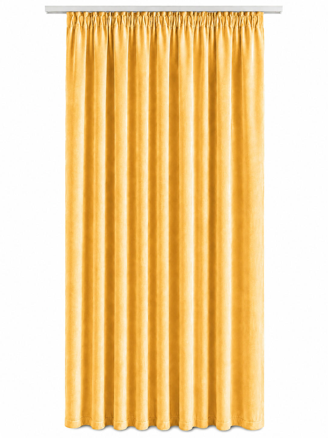 VORHANG Ösen Samt 300/245 cm Gelb - Gelb, Textil (300/245cm) - TiborTex