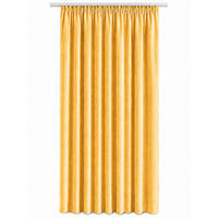 VORHANG Kräuselband Samt 140/145 cm gelb - Gelb, Textil (140/145cm) - TiborTex