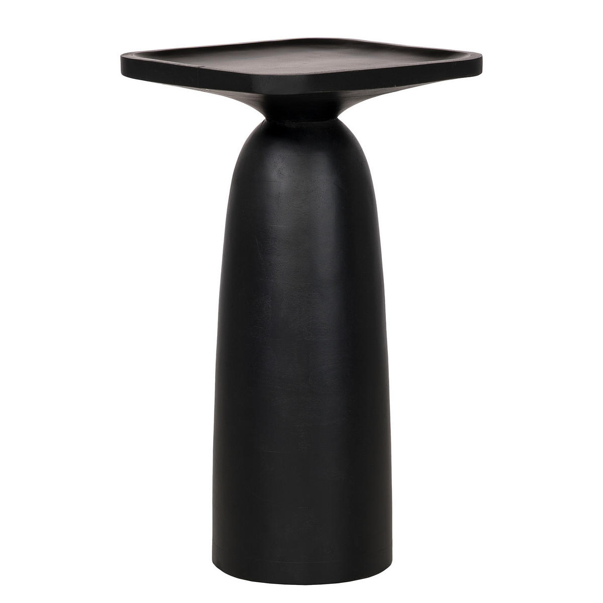 MASSIVER BEISTELLTISCH Small - Mango Schwarz - Schwarz, Holz (30/35/60cm) - home24
