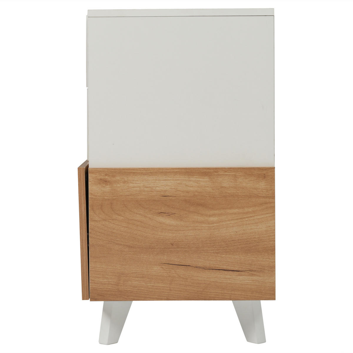 SIDEBOARD DE-37738 mit 2 Türen und 2 Schubladen Weiß - Weiß, Holzwerkstoff (130/70/40cm) - ComfortXL