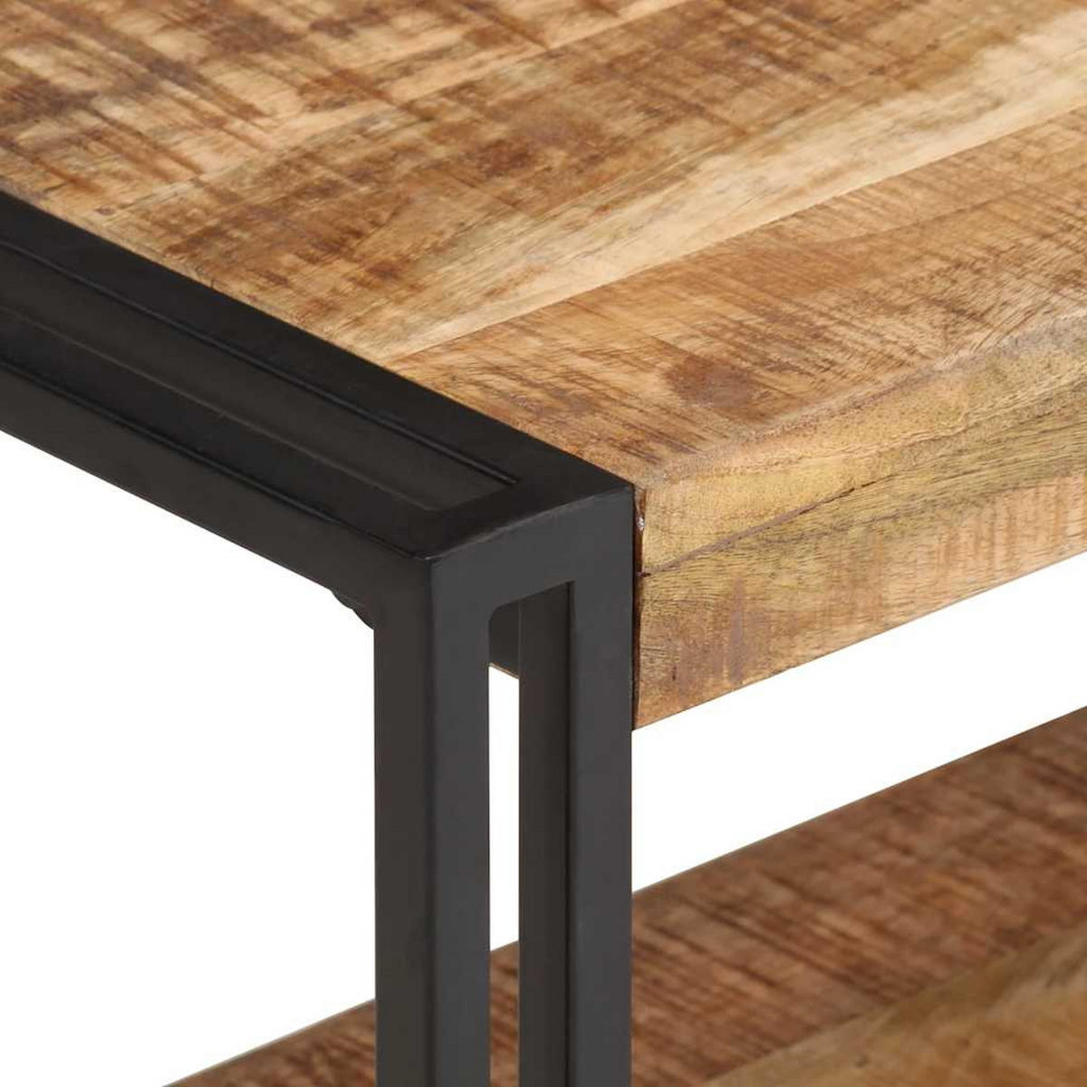 TV-SCHRANK 120/30/40 Cm Raues Mangoholz - Braun, Holz (30/90/30.5cm) - vidaXL