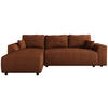 ECKSOFA Romeo mit Schlaffunktion Orange - Orange, Textil (285/185cm) - Bromarkt