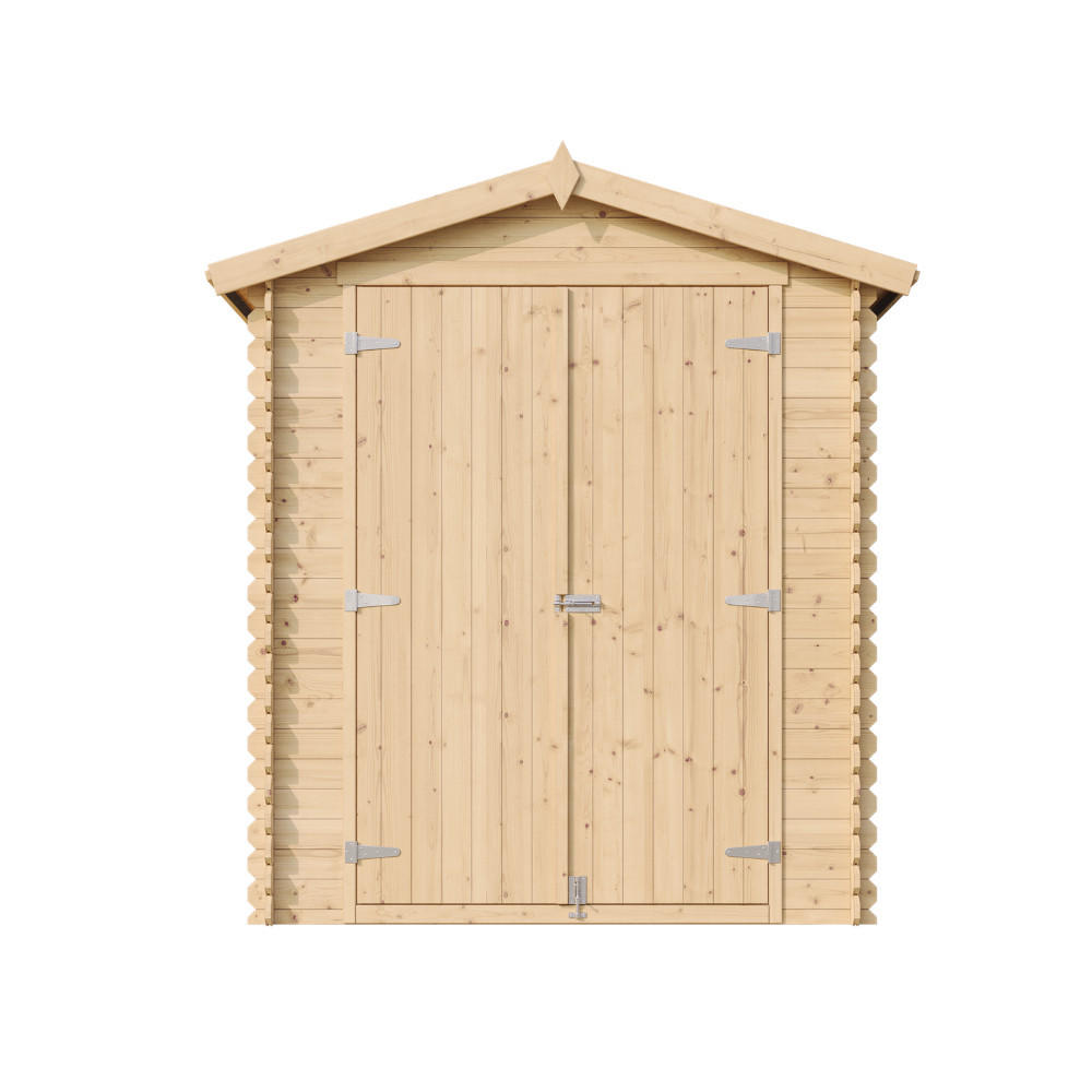 GARTENHAUS HOLZ M367C1 1,98 m² - Naturfarben, Holz (196/218/136cm) - Timbela