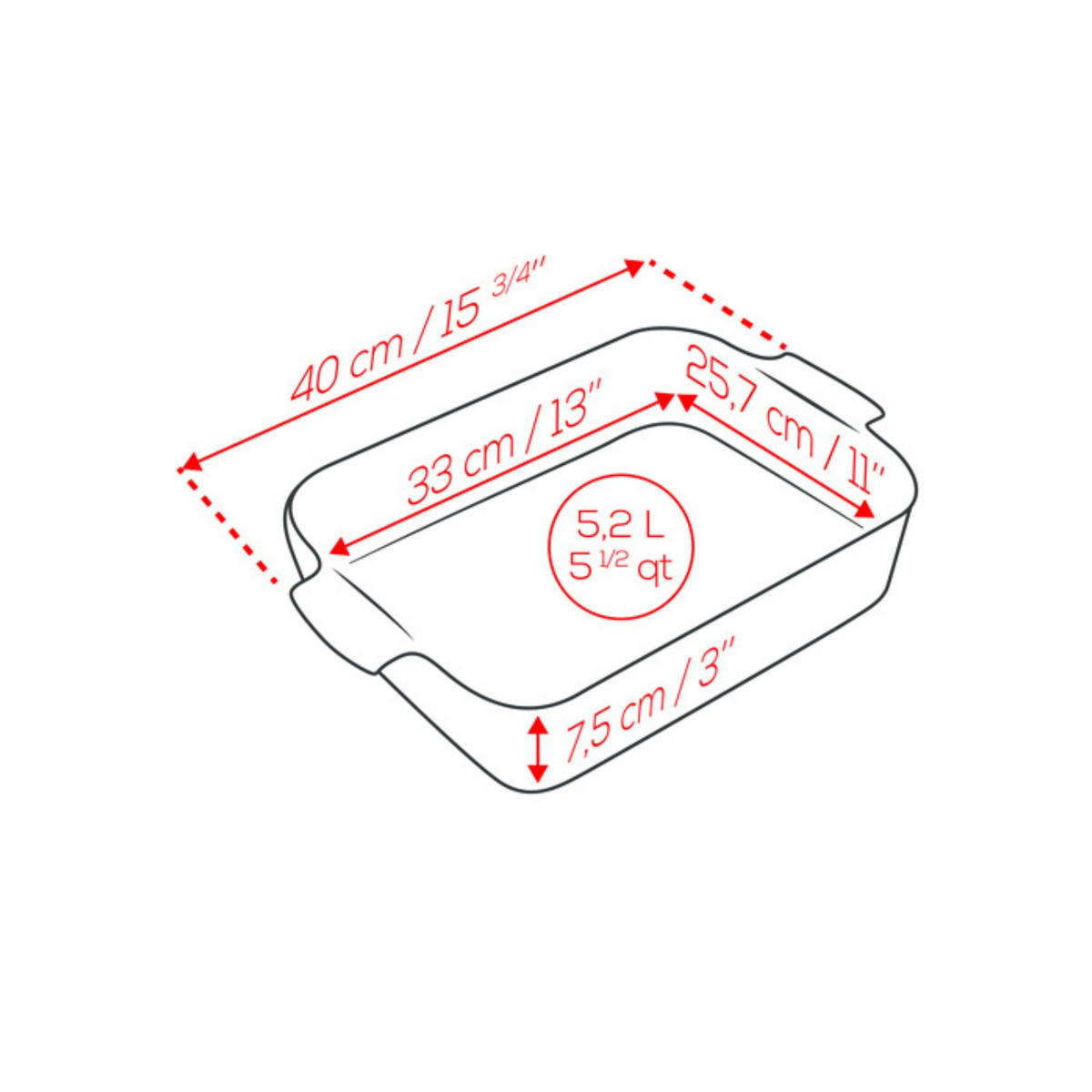 AUFLAUFFORM Keramik Appolia 40cm Rechteckig Salbeigrün Spülmaschinenfest - Grün, Keramik (272/40/83cm) - PEUGEOT