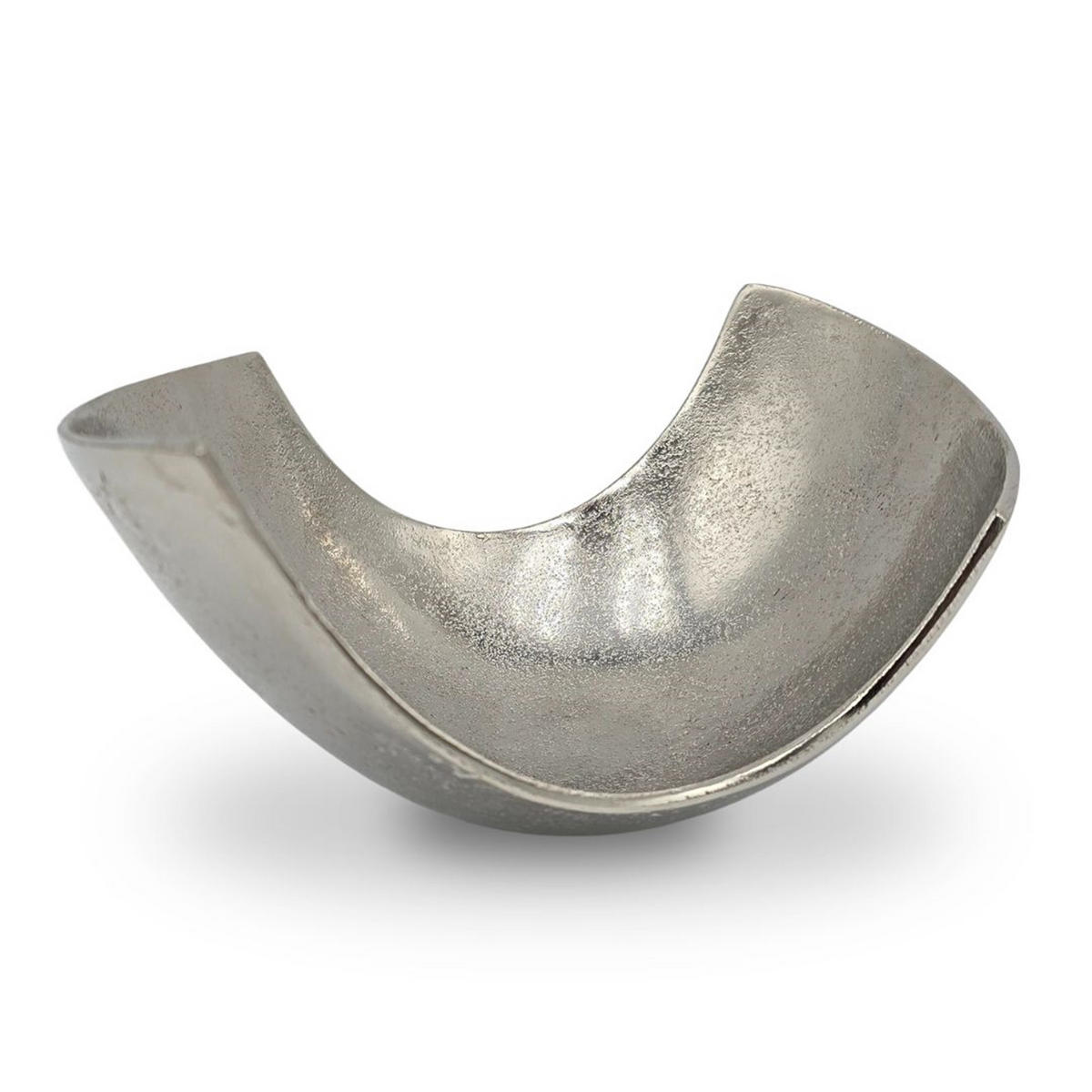 DEKOSCHALE ONDA Aluminium silberfarben - Silberfarben, Metall (24cm) - DESIGN DELIGHTS
