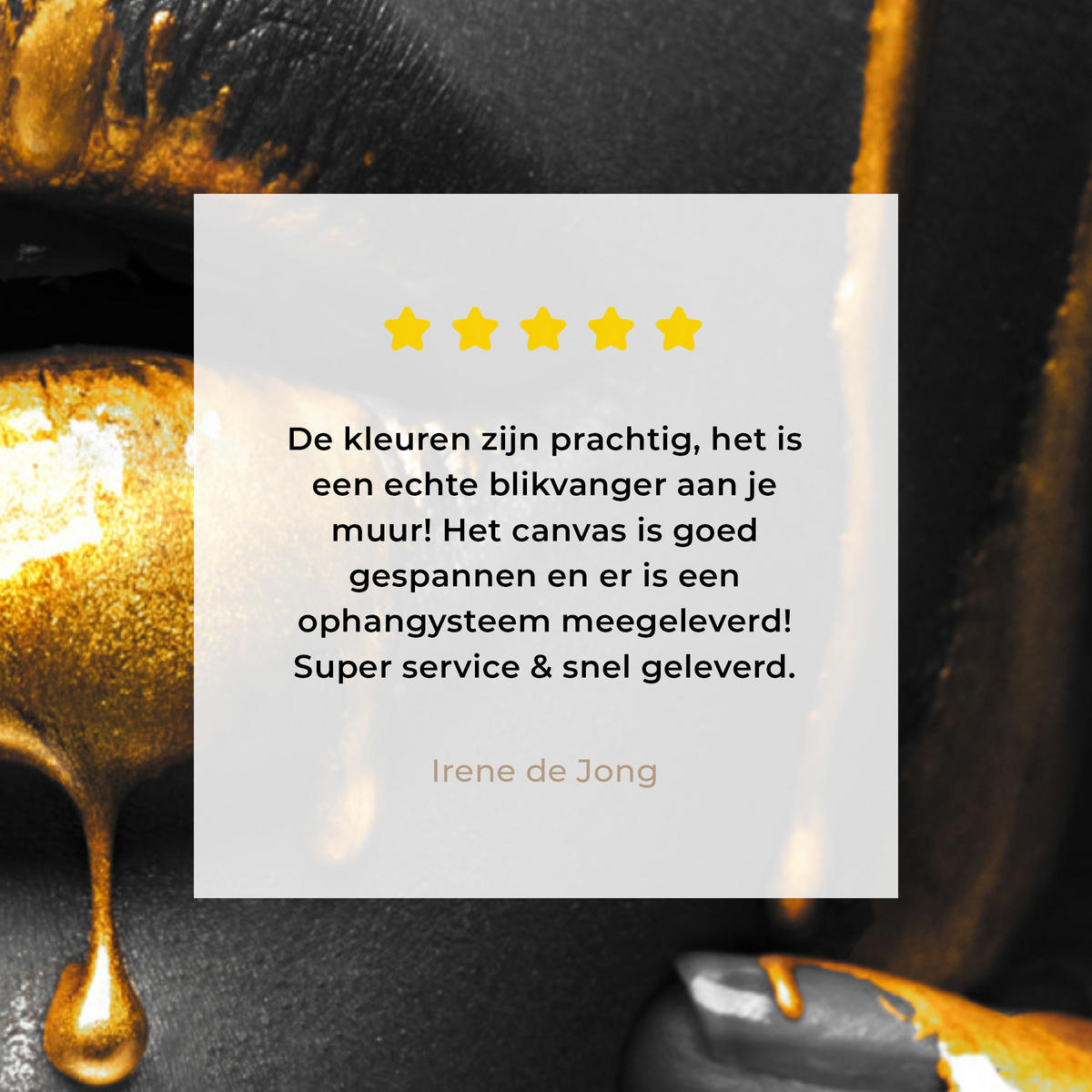 LEINWANDBILD Frau - Schwarz - Gold - Gesicht - Lippen Room Decor 30x40 cm - Goldfarben, Textil (30/40cm) - MuchoWow