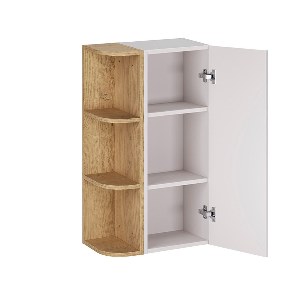 SKŘÍŇORIA Bílá - bílá, kompozitní dřevo (45/80/26.6cm) - Petits-meubles