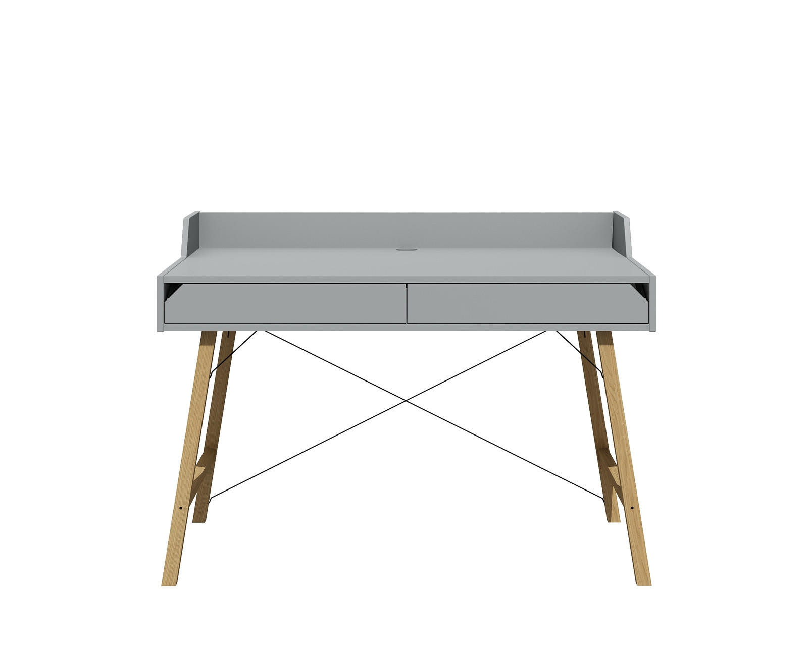 KINDERSCHREIBTISCH Lotta - Grau, Holzwerkstoff (120/76/60cm) - RAUMHIRSCH FURNITURE
