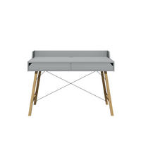 KINDERSCHREIBTISCH Lotta - Grau, Holzwerkstoff (120/76/60cm) - RAUMHIRSCH FURNITURE