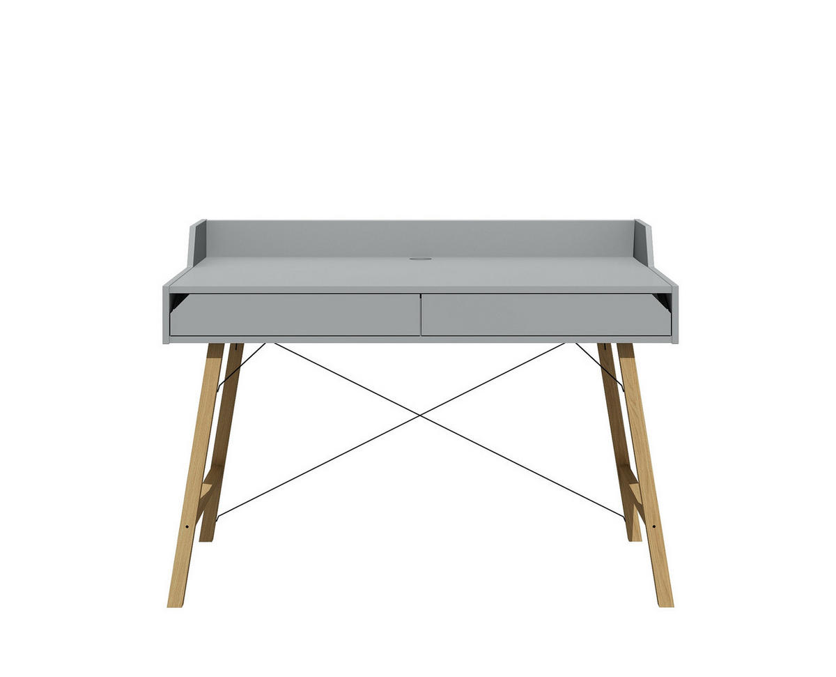 KINDERSCHREIBTISCH Lotta - Grau, Holzwerkstoff (120/76/60cm) - RAUMHIRSCH FURNITURE