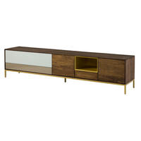 TV-BOARD Mango 240x45x55 braun geölt CHICAGO #103 - Braun, Holz (240/55/45cm) - Massivmoebel24