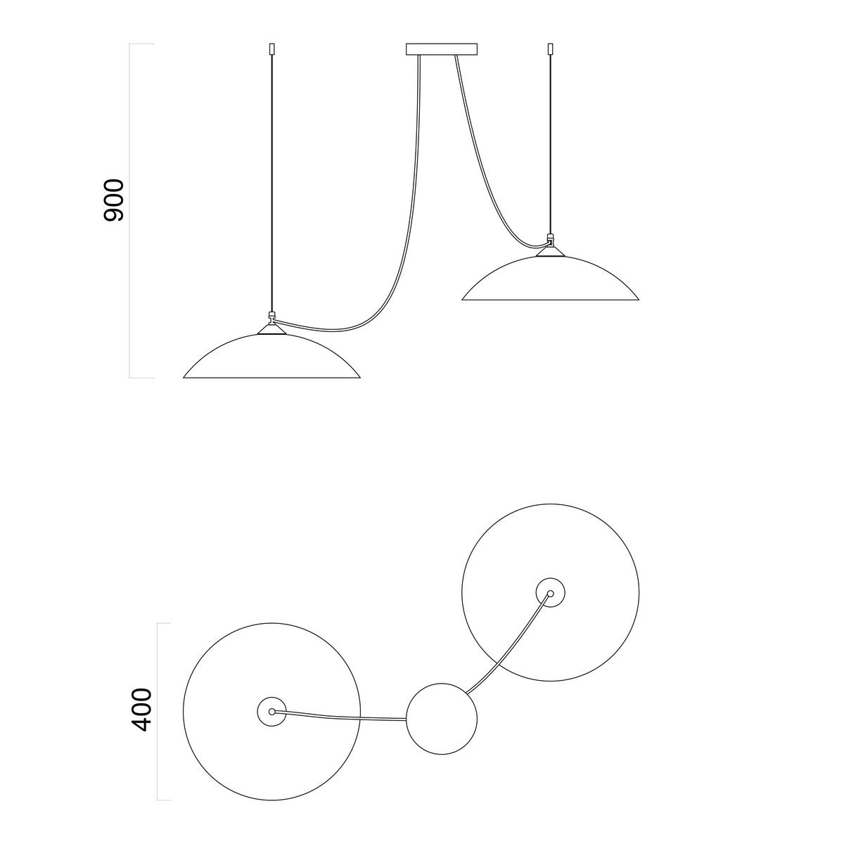 HÄNGELEUCHTE - Blau, Metall (40/40/9cm) - Lumicom