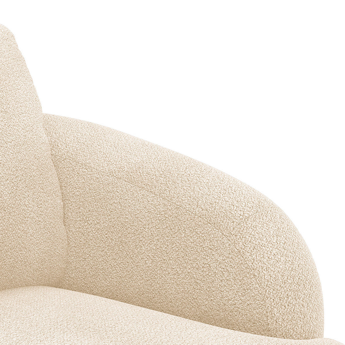 SESSEL - Beige/Schwarz, Kunststoff/Textil (92/74/90cm) - home24