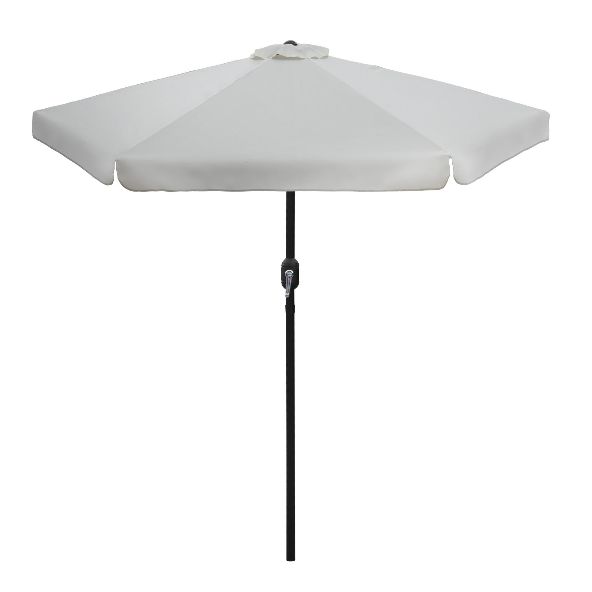 GARTENSCHIRM ⌀ 300cm Aluminium mit Kurbel - Creme, Metall (300/300cm) - Bestlivings