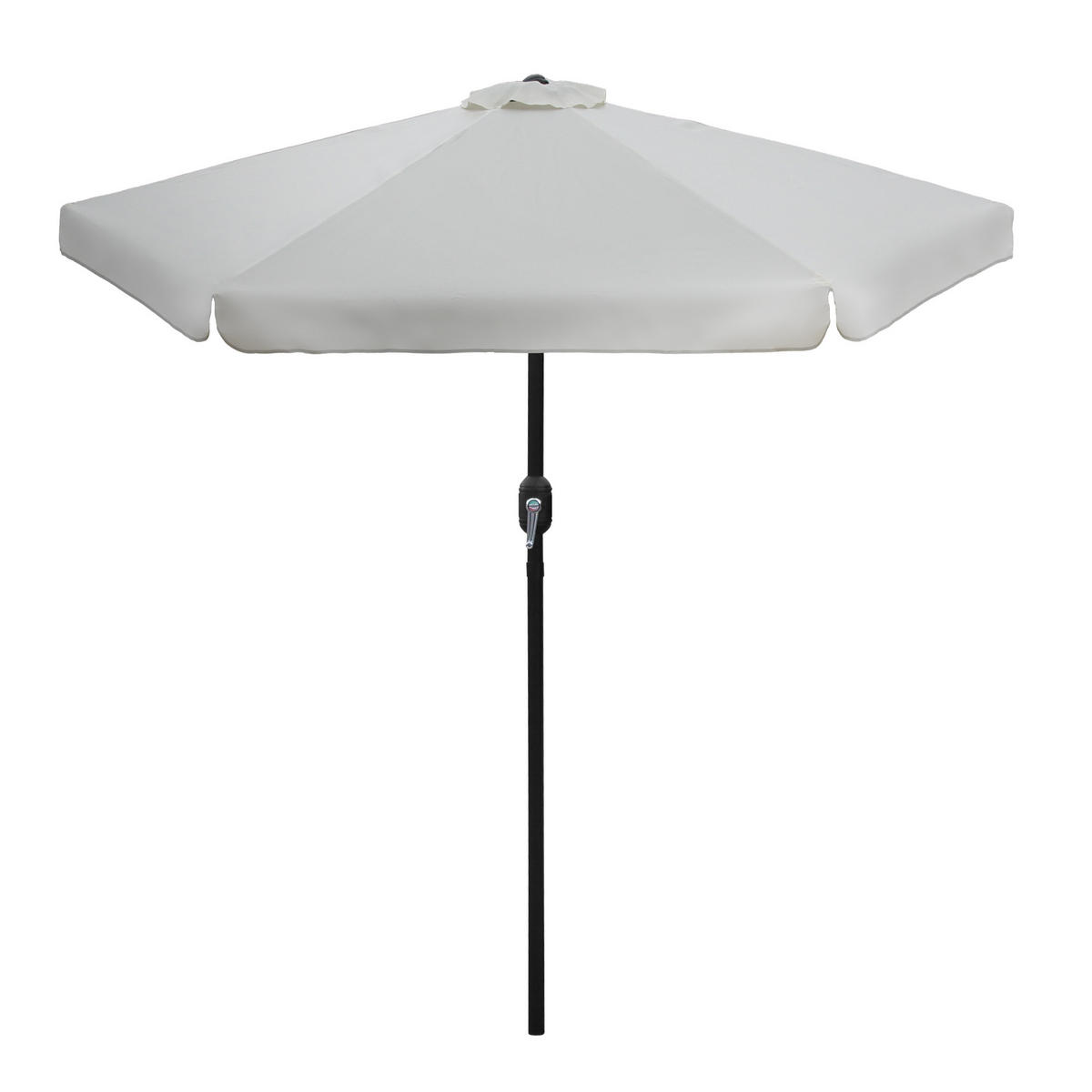 GARTENSCHIRM ⌀ 300cm Aluminium mit Kurbel - Creme, Metall (300/300cm) - Bestlivings