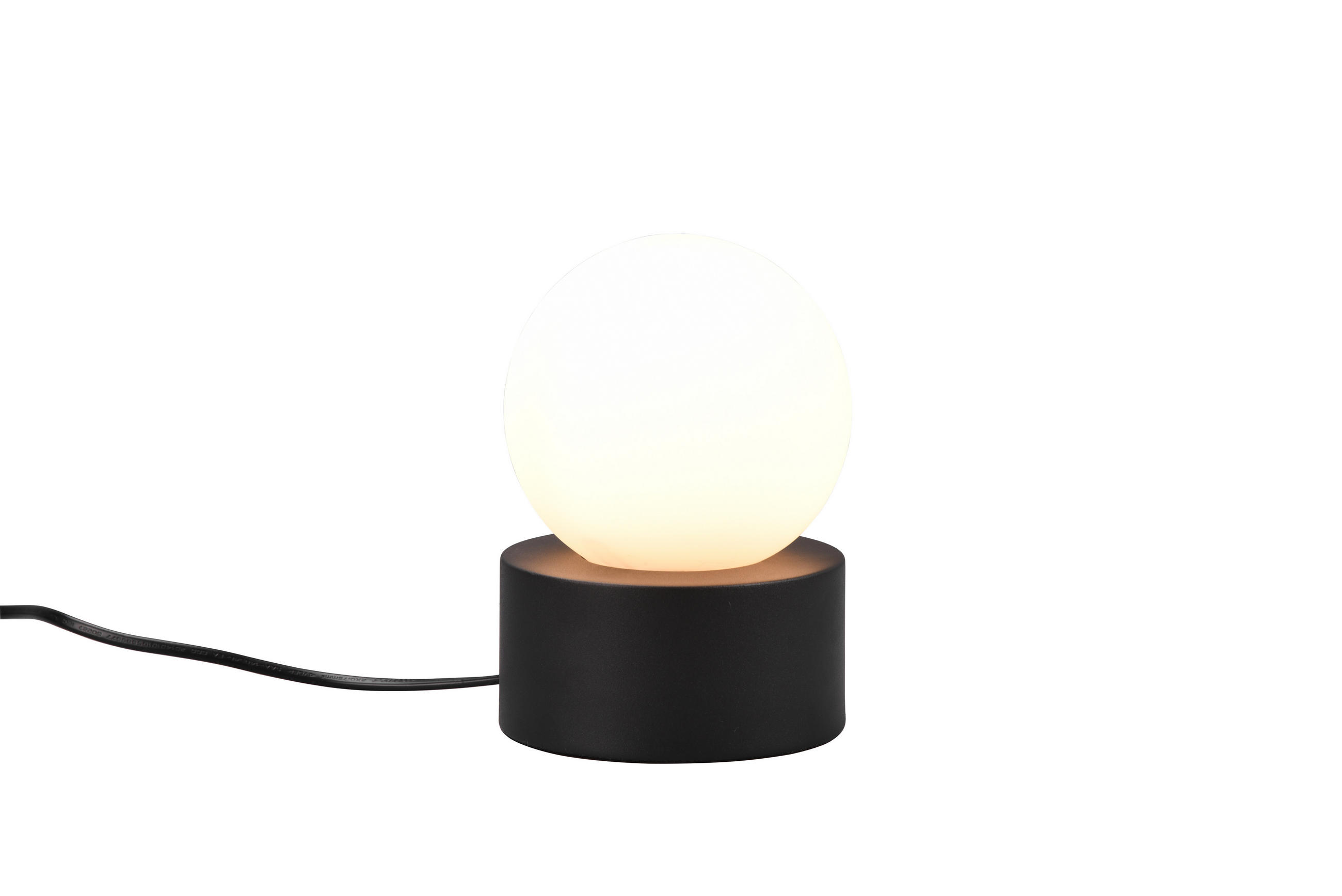 Trio Leuchten Tischlampe Schwarz 12x17x12 cm