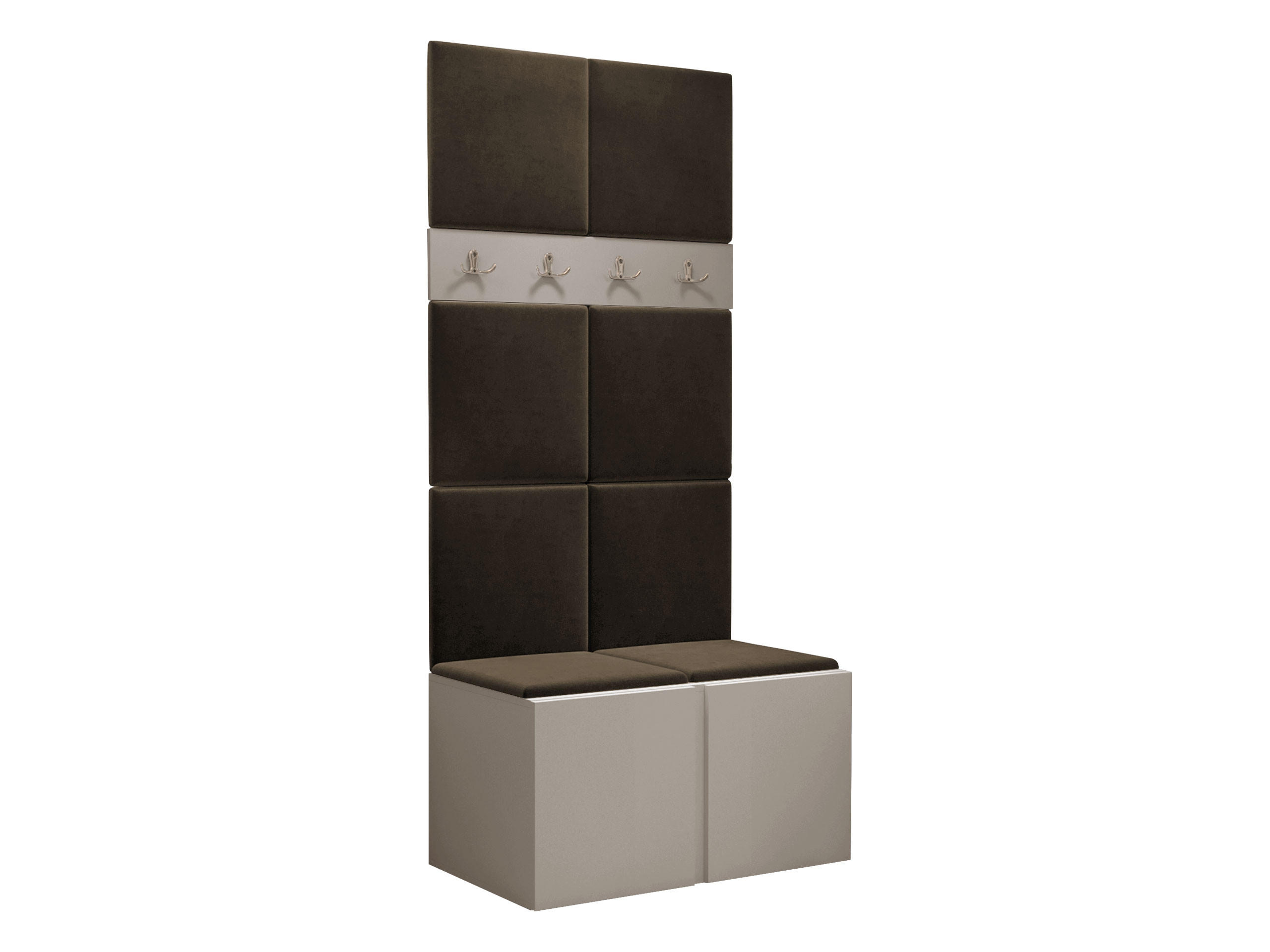 Mirjan24 Garderoben-Set Kaschmir, Braun 84x186x46 cm