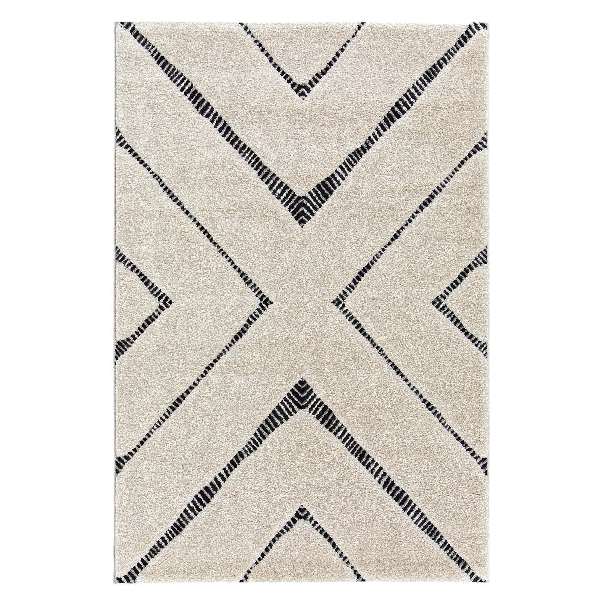 TEPPICH Ethnostil, weich beige - Beige, Textil (120/170cm) - AFK Living