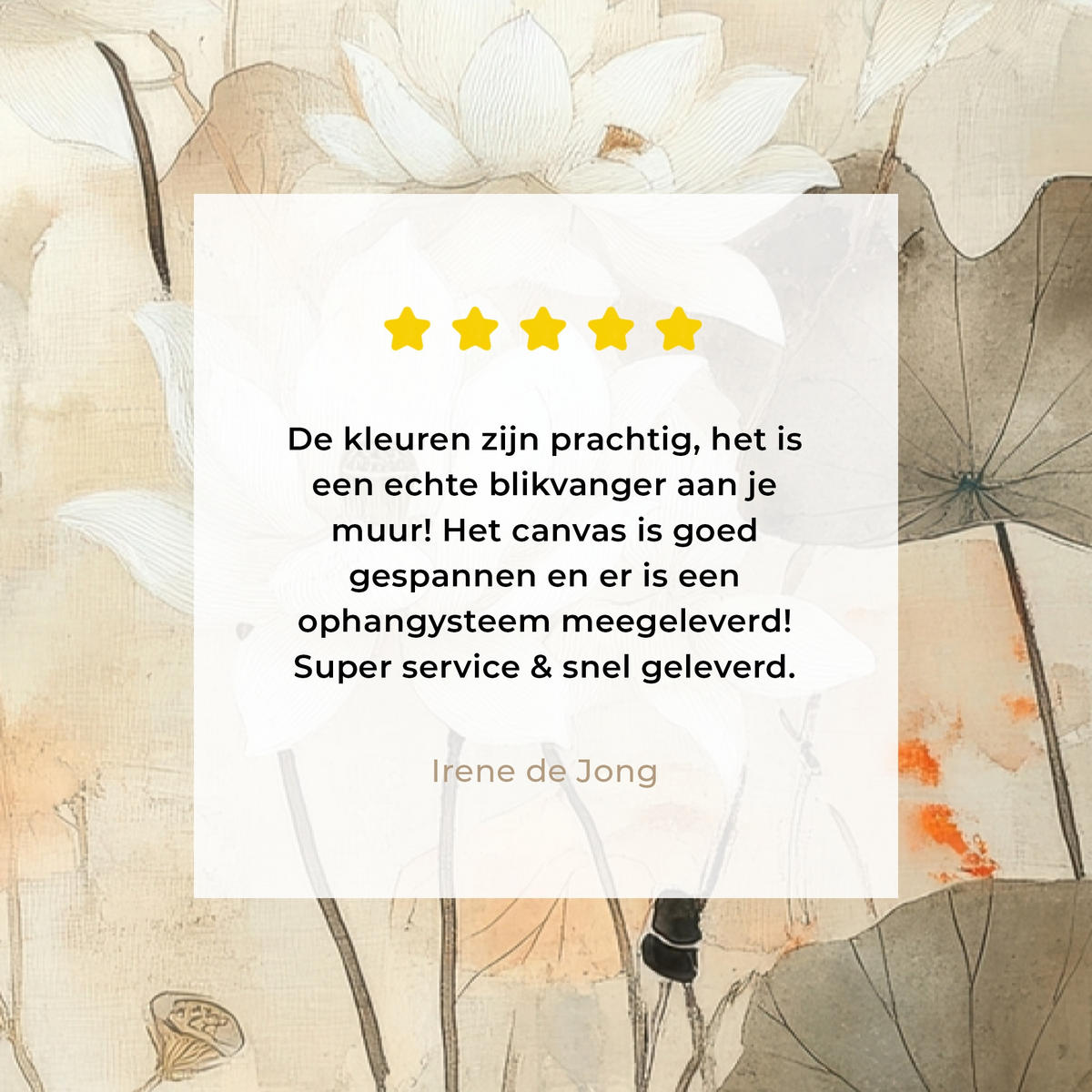 LEINWANDBILD Blumen - Japandi - Wabi sabi 90x140 cm - Sandfarben, Textil (90/140cm) - MuchoWow