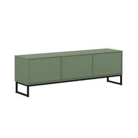 TV STOLEK Loa Zelená - zelená barva, kompozitní dřevo (157/50.2/36.5cm) - Petits-meubles