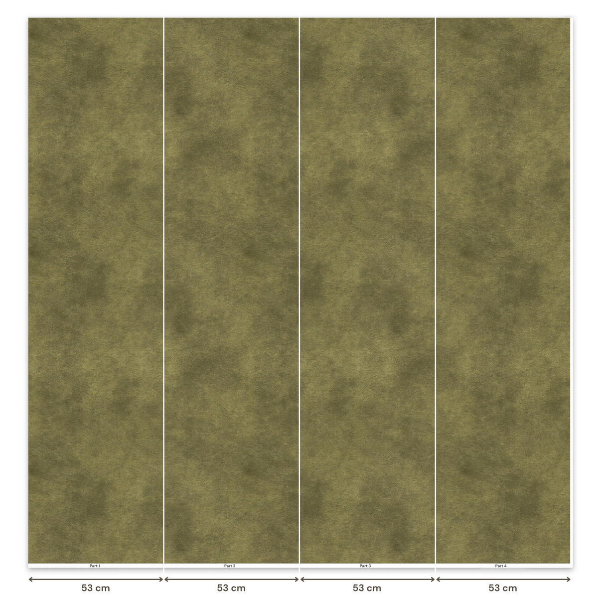 TAPETE - Textur - Abstrakt - Grün - 220x200 cm - Olivgrün, Papier (220/200cm) - OnlyWow