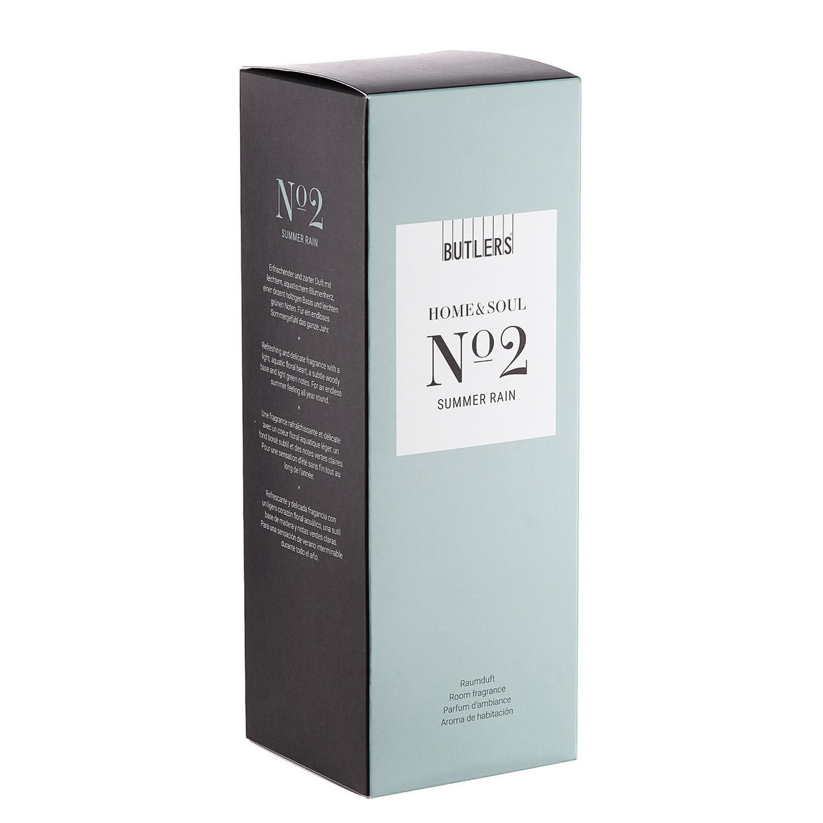 RAUMDUFT Home & Soul Summerrain - Transparent, Glas/Naturmaterialien (7/22/7cm) - Butlers