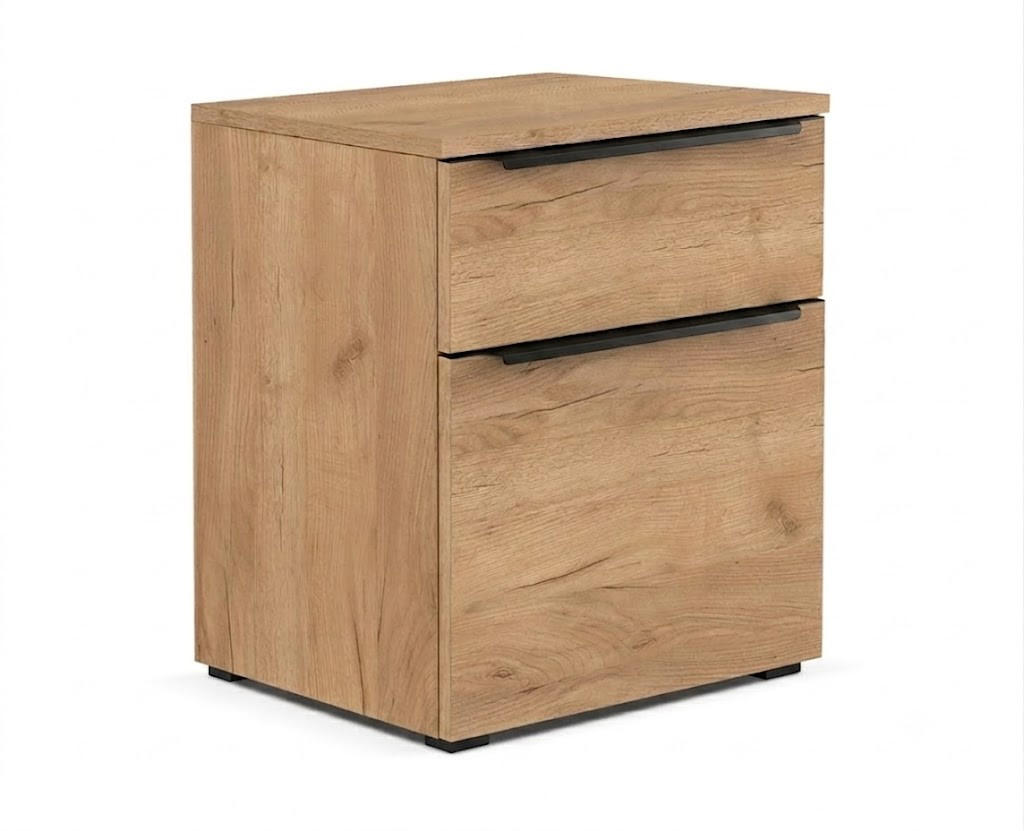 NACHTTISCH Julia - Craft Gold - Goldfarben, Holzwerkstoff (40/50/34cm)