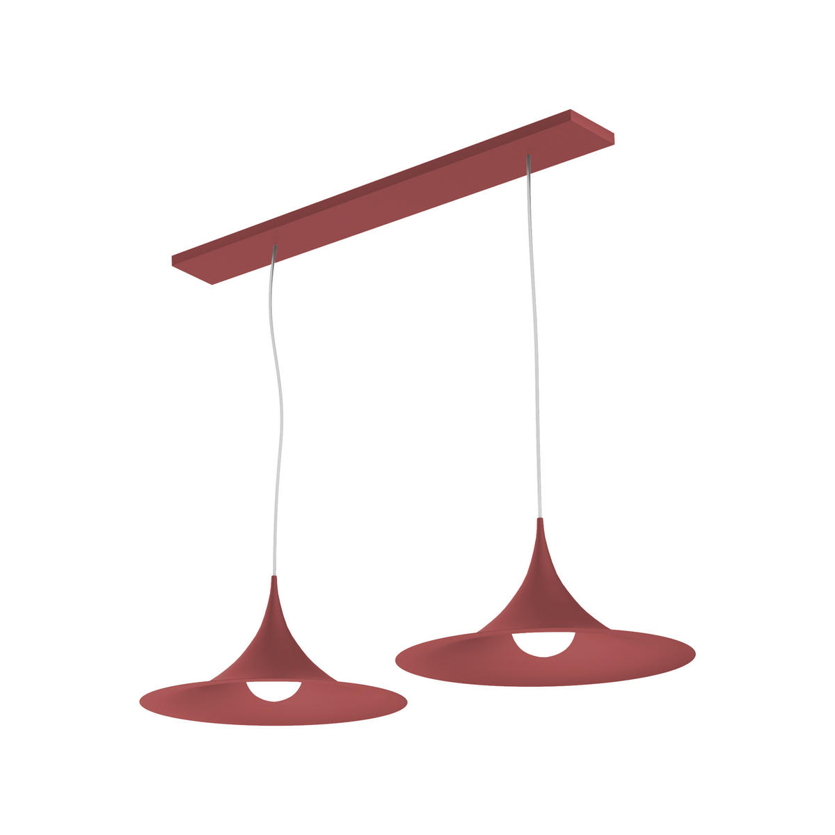 HÄNGELEUCHTE Louie X2 - Rot, Metall (33/70/16cm) - Lumicom