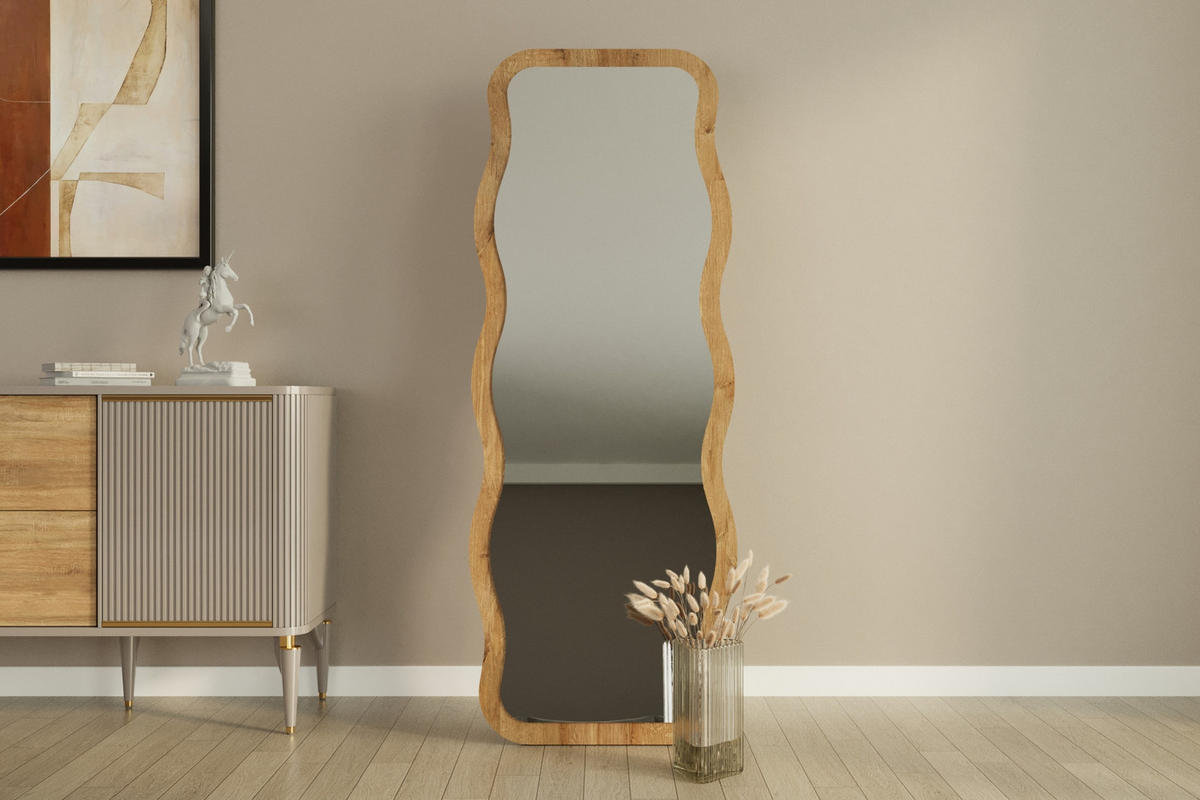 STANDSPIEGEL AROL BEIGE OS 91232 - Beige, Holzwerkstoff (50/160/2cm) - moebel17