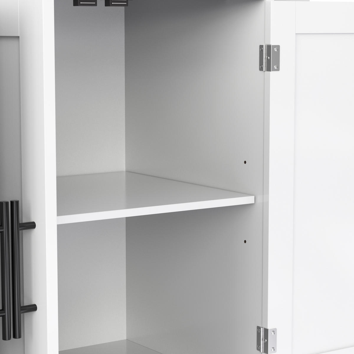 KÜCHENINSEL 120x70x91.5cm weiß Spanplatte mit Falttisch, Schubladen & Rollen - Weiß, Holzwerkstoff (120/91.5/70cm) - Modfu