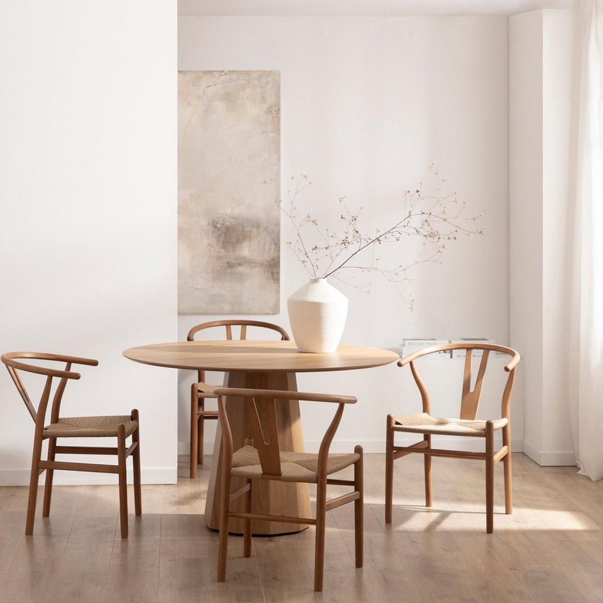 ESSTISCH Olivier Natürlich 120 cm x 76 cm - Naturfarben, Holzwerkstoff (120/120/76cm) - Klast Home