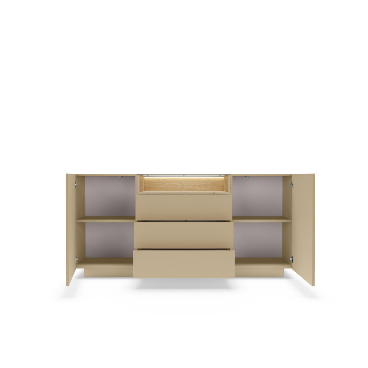KOMMODE: Kakao + Cremona-Eiche, 176,4 x 83 x 39,5 cm - Braun, Holzwerkstoff (176.4/83/39.5cm) - 3XE LIVING
