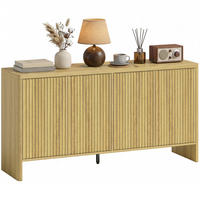 SIDEBOARD Eiche-Nachbildung, 4 Türen, 147/40/77 cm - Eichefarben, Holz (147/77/40cm) - PANGIVO