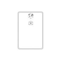 MAGNETTAFEL für Erinnerungen Koffer Weiß 50x30 cm - Weiß, Metall (30/50/0.7cm) - ANWICAR