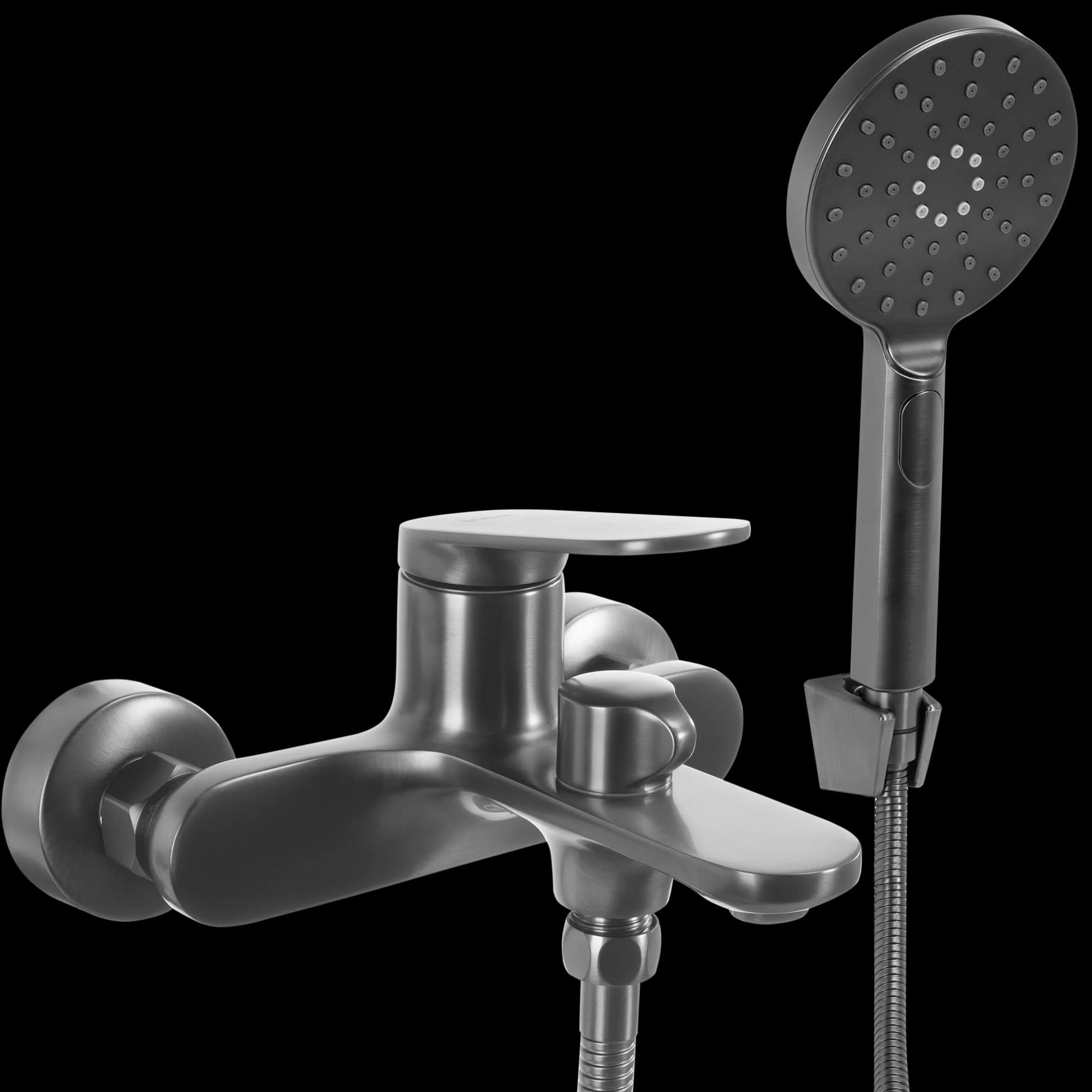 WANNENARMATUR Rea Marco Gun Grey - Titanfarben, Metall (15/11.5/19cm) - REA