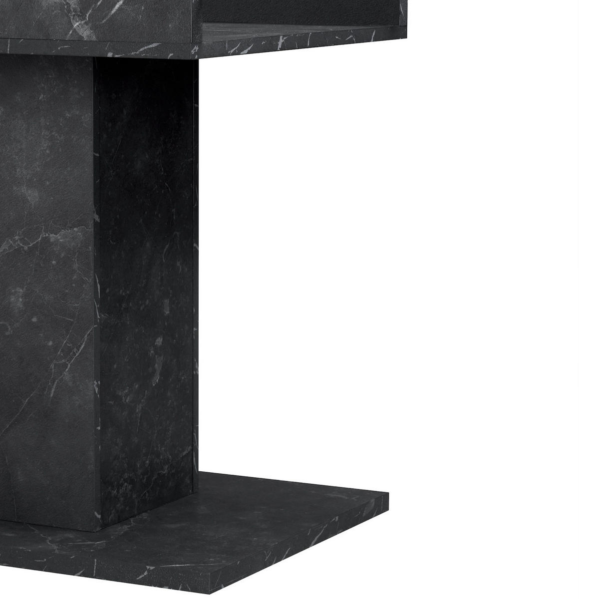 ESSTISCH BOSCO 120-160/80/76 cm - Anthrazit, Holzwerkstoff (80/120/76cm) - B&D Home