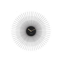 WANDUHR Peony Ø60 cm - Schwarz, Metall (60/60/3.5cm) - Karlsson