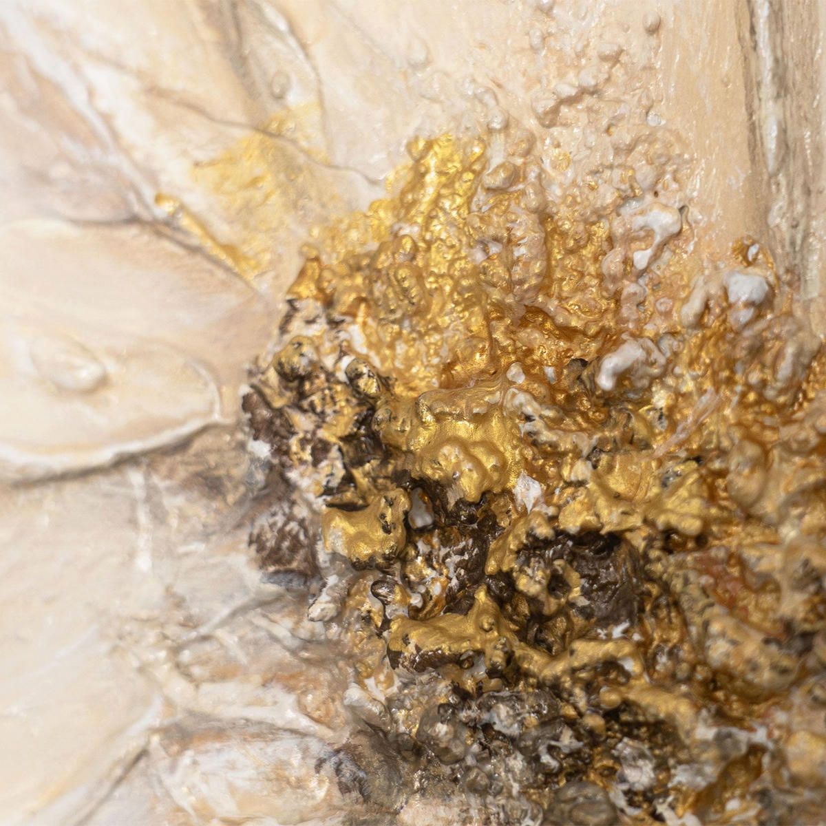 GEMÄLDE Schleier der Zärtlichkeit Schattenfugenrahmen Beige 120x80 cm - Beige, Holz (120/80cm) - YS-art gallery