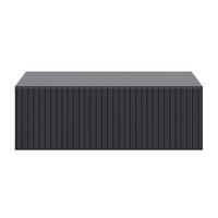 NACHTTISCH Veldio Schwarz, 50 cm - Schwarz, Holzwerkstoff (50/17/35.6cm) - Selsey