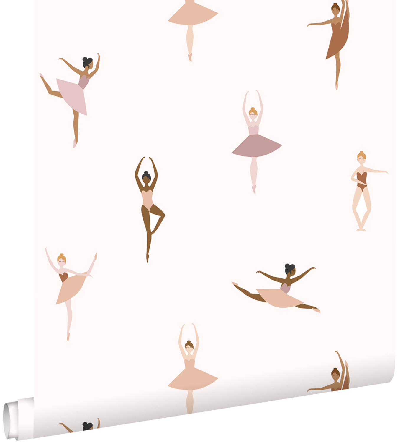 TAPETE Ballerinas 53 cm x 10.05 m - Terracotta, Papier (53/0.1cm) - ESTAhome