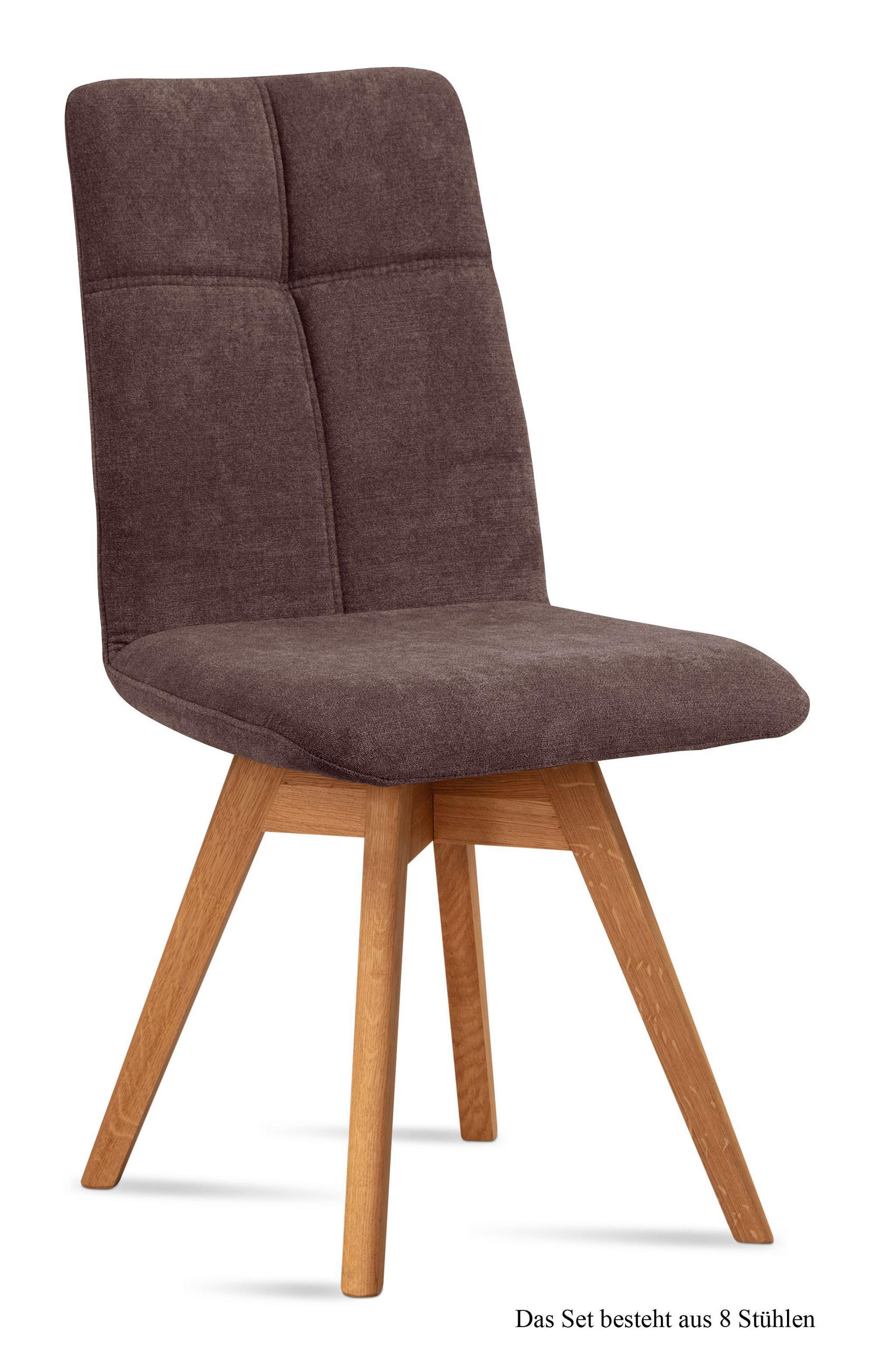 ESSZIMMERSTUHL drehbar (8er-Set) Dorea 47x92x60 Eiche geölt/Braun - Eichefarben/Braun, Kunststoff (60/92/47cm) - 58aufmkessel