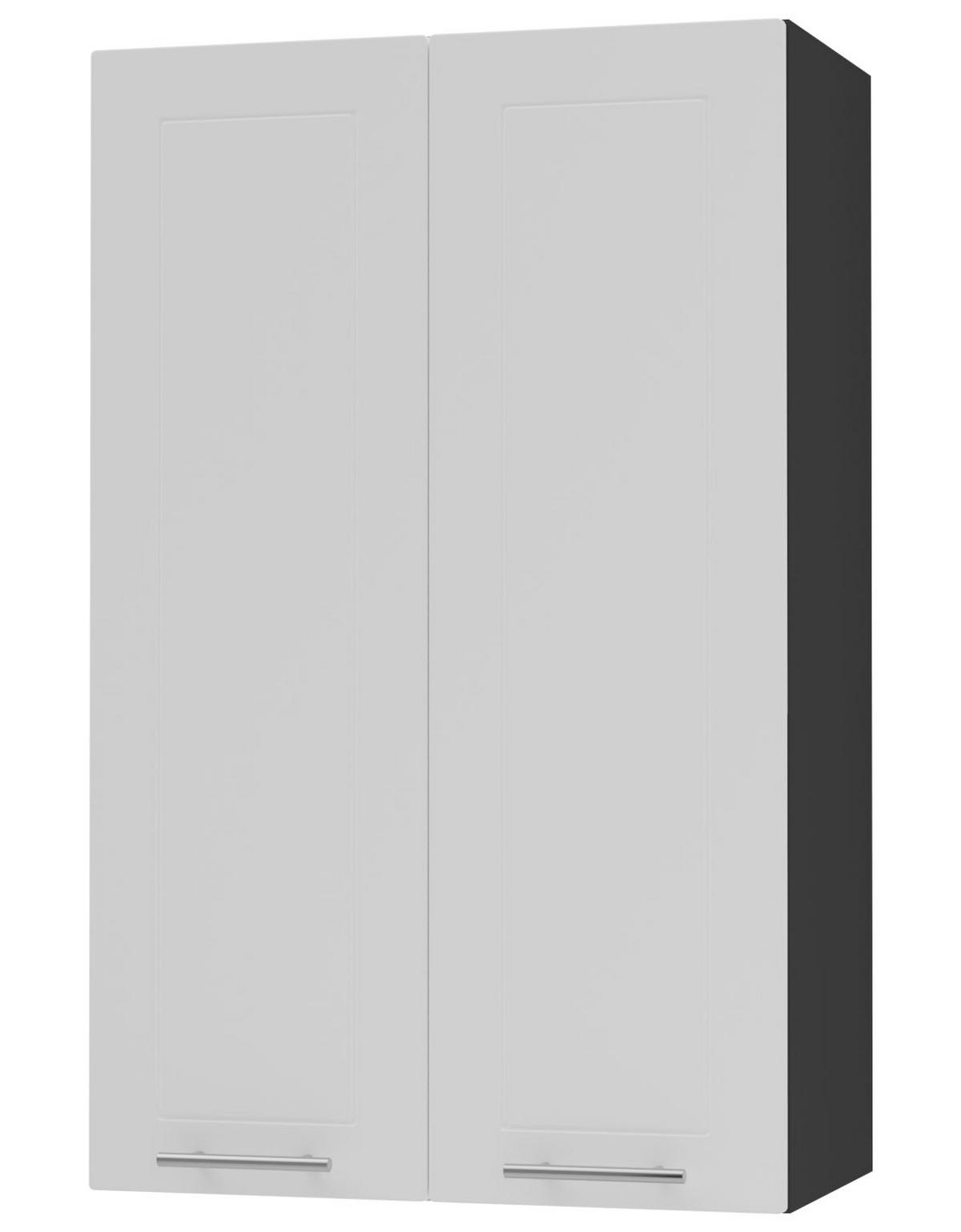 KÜCHENHÄNGESCHRANK Kvantum W4/60 Weiß Matt / Schwarz Matt 60 / 32,5 / 96cm - Schwarz/Weiß, Holz/Holzwerkstoff (60/96/32.5cm) - Feldmann-Wohnen