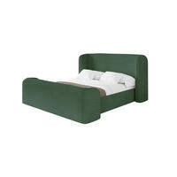 POLSTERBETT mit Bettkasten, Fußteil und Lattenrost, Boxbett ohne Matratze - ESTI-Z 160x200 Grün - Olivgrün, Holzwerkstoff/Textil (160/200cm) - ALTDECOR