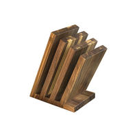 MESSERBLOCK Braun 20/12.5/20 cm AL42WL - Braun, Holz (12.5/20/20cm) - ArteLegno
