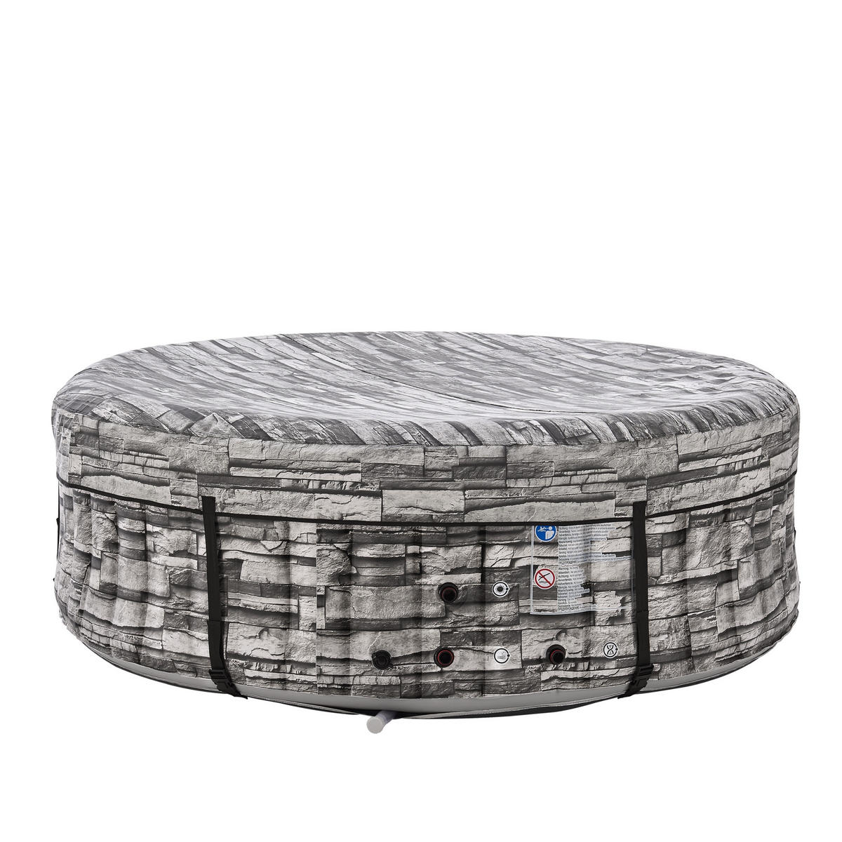 WHIRLPOOL Carosino - Grau, Kunststoff (204/70/204cm) - pro.tec