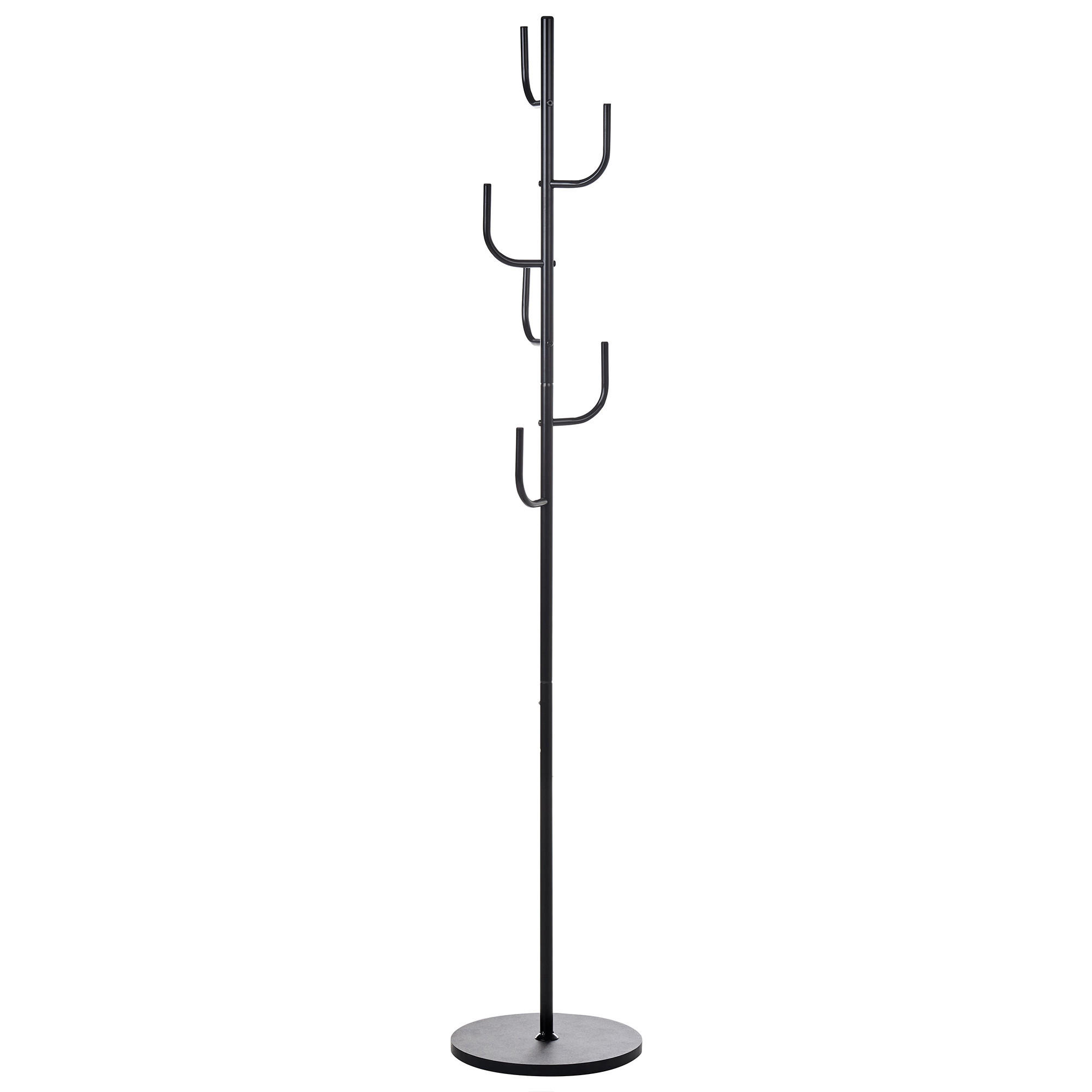 GARDEROBENSTÄNDER Schwarz Flagler - Schwarz, Metall (32/170/32cm) - Beliani