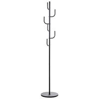 VĚŠÁK NA OBLEČENÍ Černý Flagler - černá, kov (32/170/32cm) - Beliani