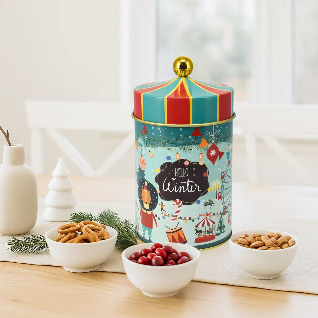 KEKSDOSE Fiaba Zirkuszelt 1 L - Multicolor, Metall (10/18/10cm) - Home Styling Collection